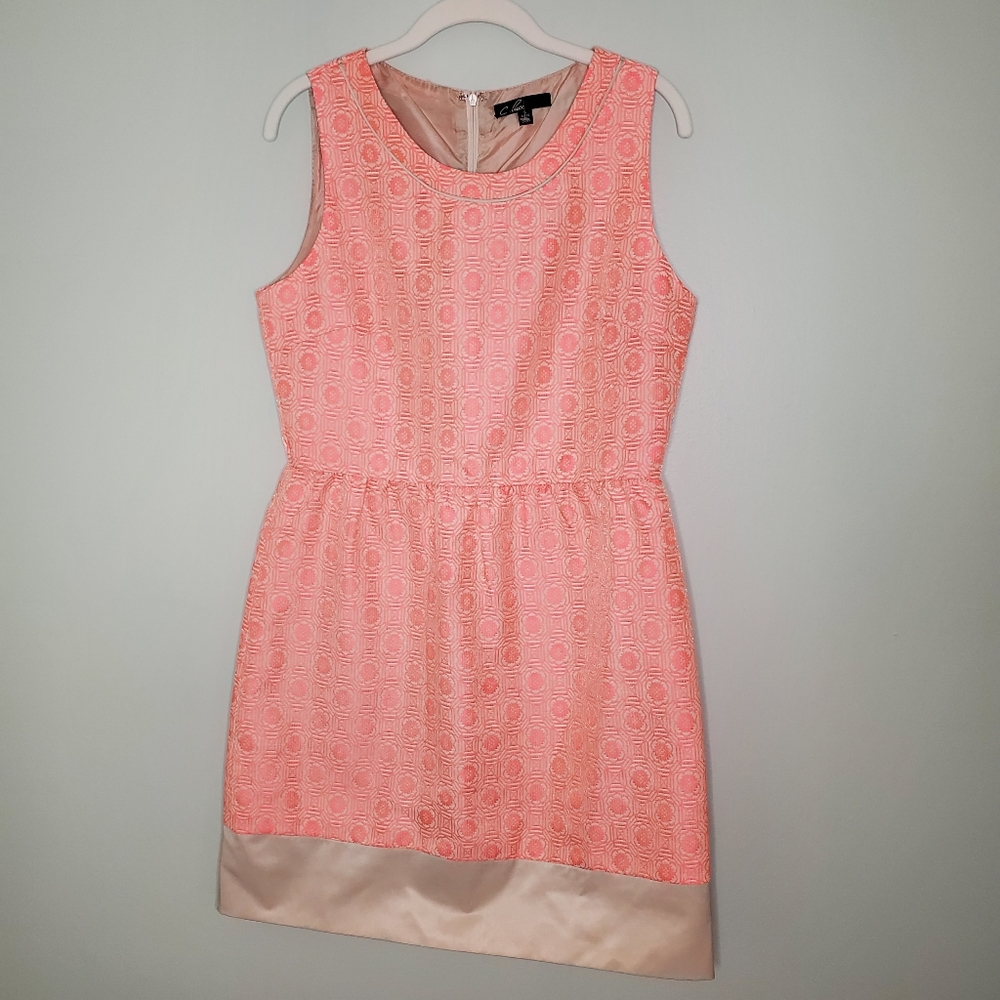 C Luce Pink Sleeveless Dress Size Large with Eyeless Design